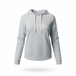 Elegant Light Gray Women's Hoodie